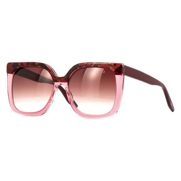 New BARTON PERREIRA Vanity Red Square BP0239/S 2QW Sunglasses Women - Picture 1 of 6